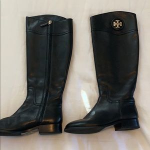 Black Tory Burch boots- like new!!!